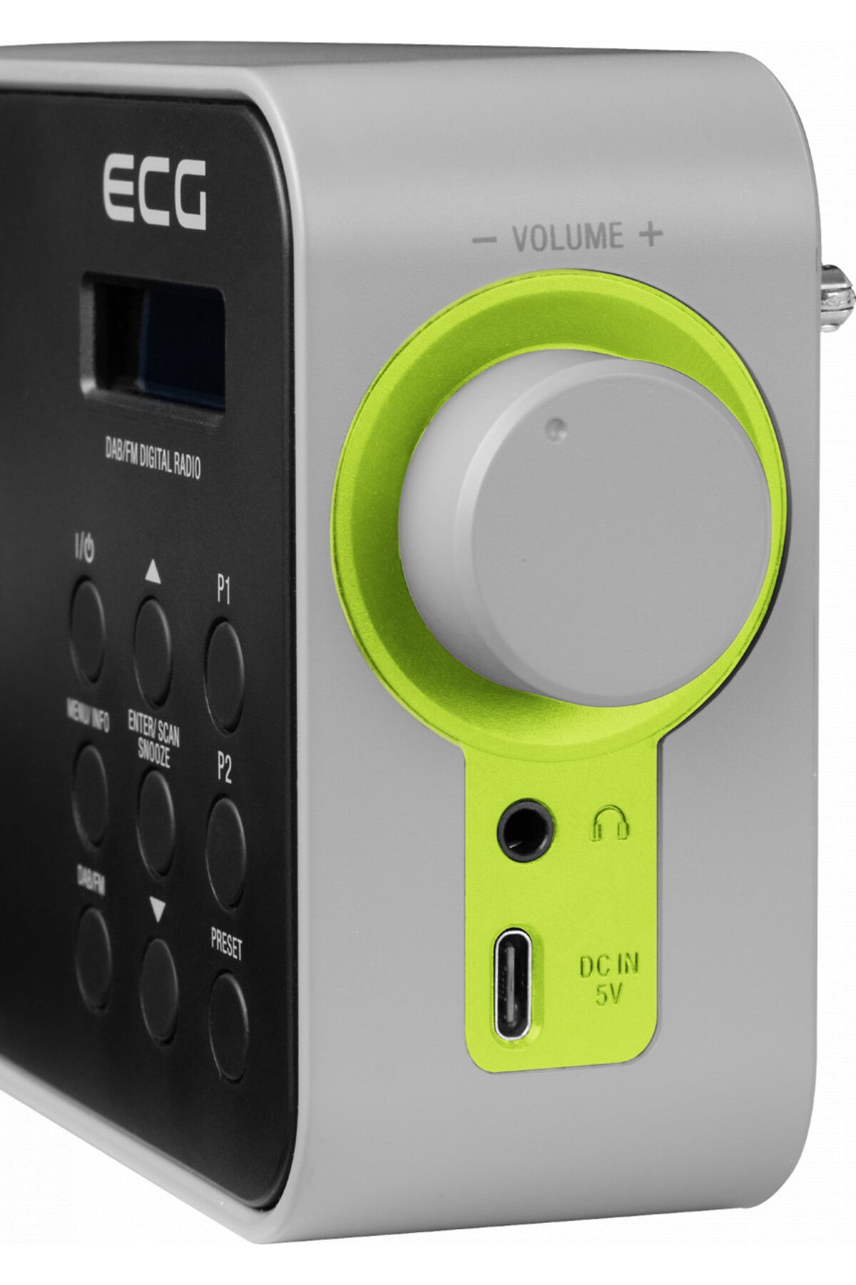 ECG-Portable Radio Rd 110 DAB With DAB And FM Tuner, Black, 1.2 W, 30 Station Memory 9