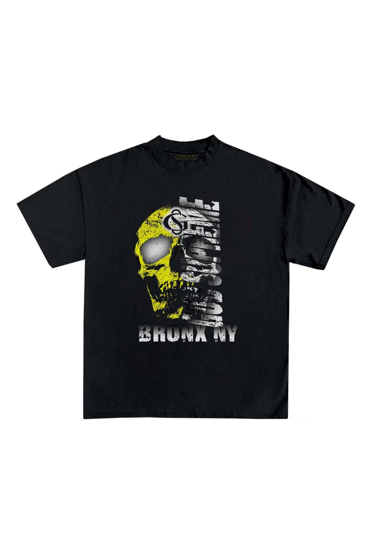 RawNox Unisex Bol Kalıp RawNox Özel Koleksiyon Bronx NY Tshirt