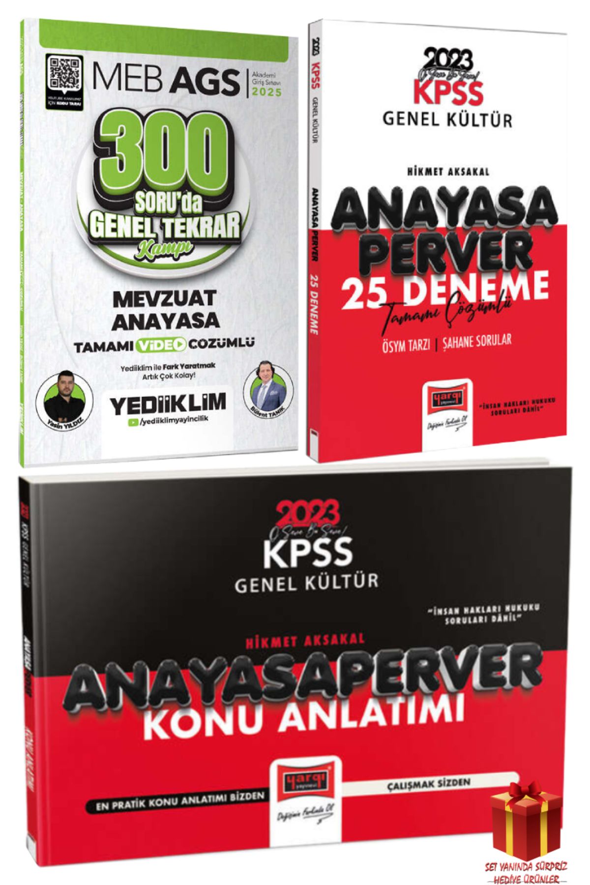 Yediiklim Yayınları 2025 Yediiklim Meb AGS Mevzuat Anayasa Genel Tekrar+Anayasa Deneme+Anayasa Konu Anlatım