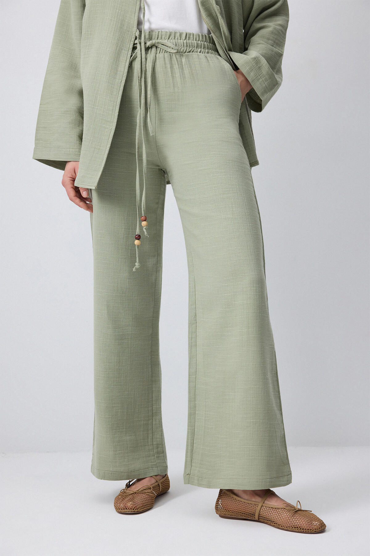 Touché Privé-Front Tie Kimono Pants Suit 5