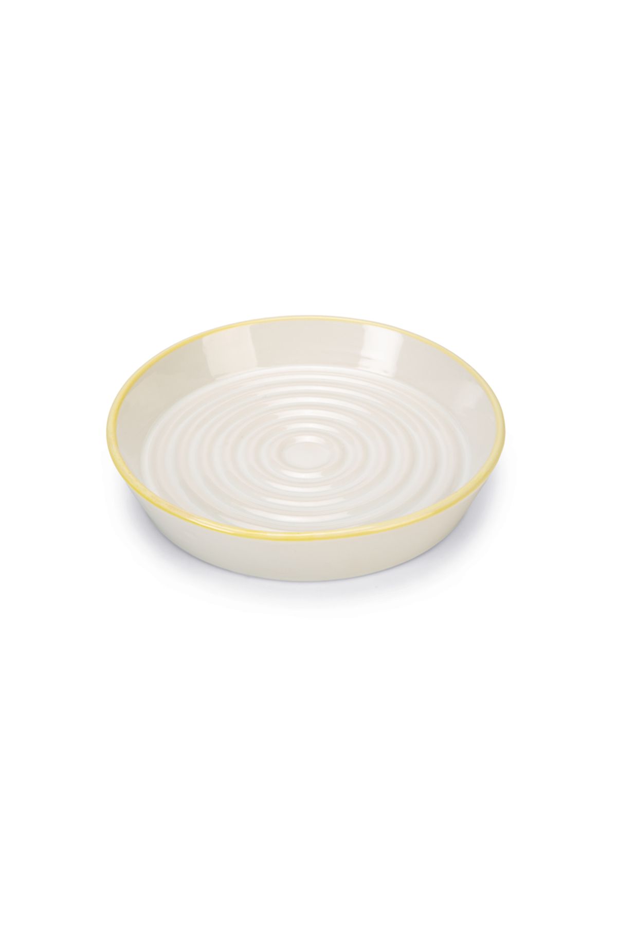 Beeztees Yavru Kedi Mama Su Kabı, Seramik, Gri Sarı, 17,5cmx3,5cm