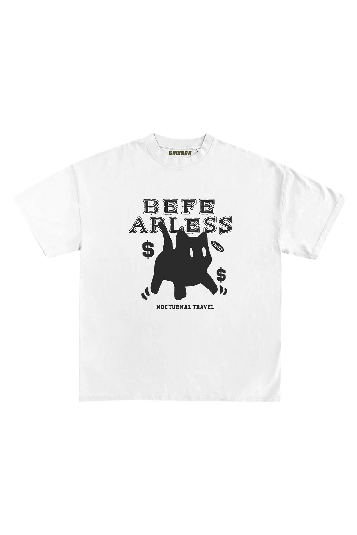 RawNox Unisex Bol Kalıp RawNox Özel Koleksiyon Befe Arless Tshirt