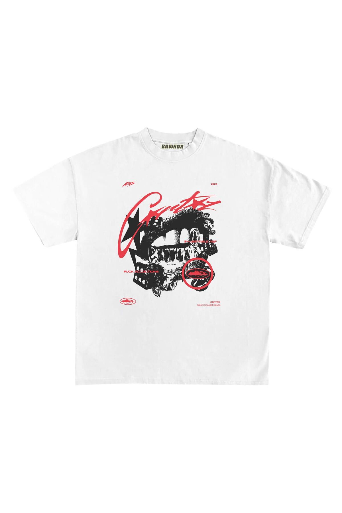 RawNox Unisex Bol Kalıp RawNox Özel Koleksiyon Nestable ASF Tshirt