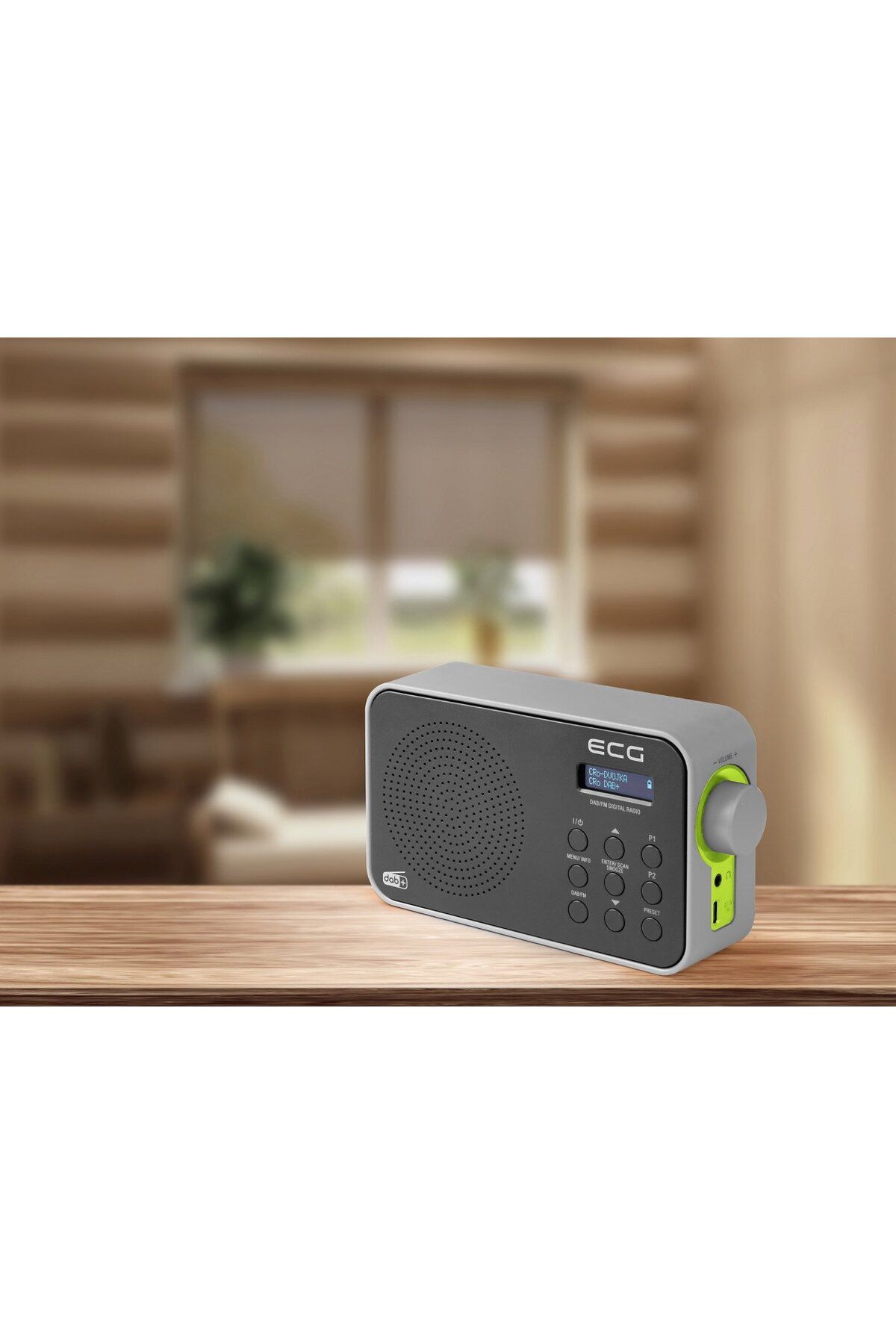 ECG-Portable Radio Rd 110 DAB With DAB And FM Tuner, Black, 1.2 W, 30 Station Memory 15