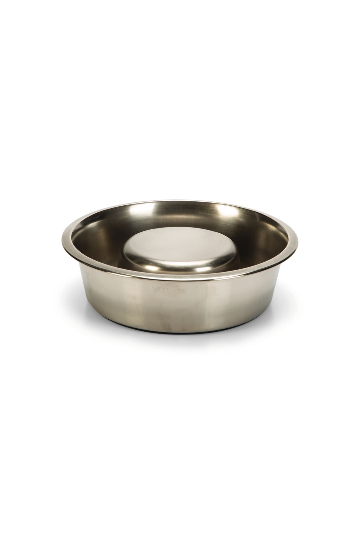 Beeztees Köpek Yavaş Besleme Mama Kabı, Paslanmaz Çelik, 25cm