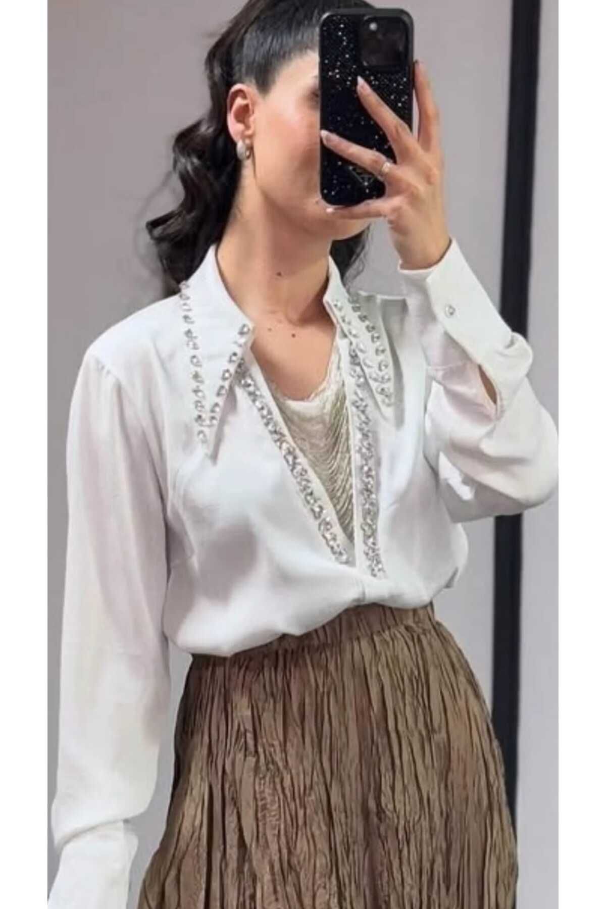 NÜANS MODA taşlı gölek