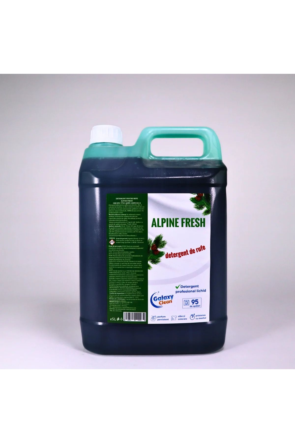 OEM Detergent Lichid De Rufe Concentrat, Persistent Si Parfumat, Alpine Fresh, 95 De Spalari, 5l - One Size
