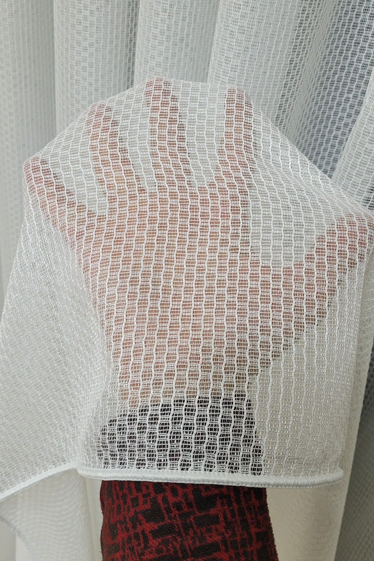 Cem al Tekstil Petek Desen Tül Ütü İstemez Kırışmaz (1/3 SIK PİLE) Pileli Lüks Kalite Yeni Sezon Model