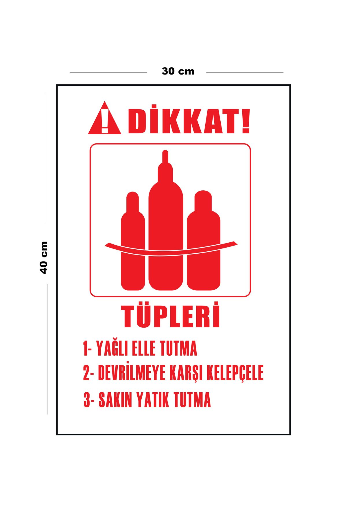 Lucena-Metal Caution Tubes Oily Hand Hold 30cm X 40cm A3 Size Warning Sign Directional Signboard 1