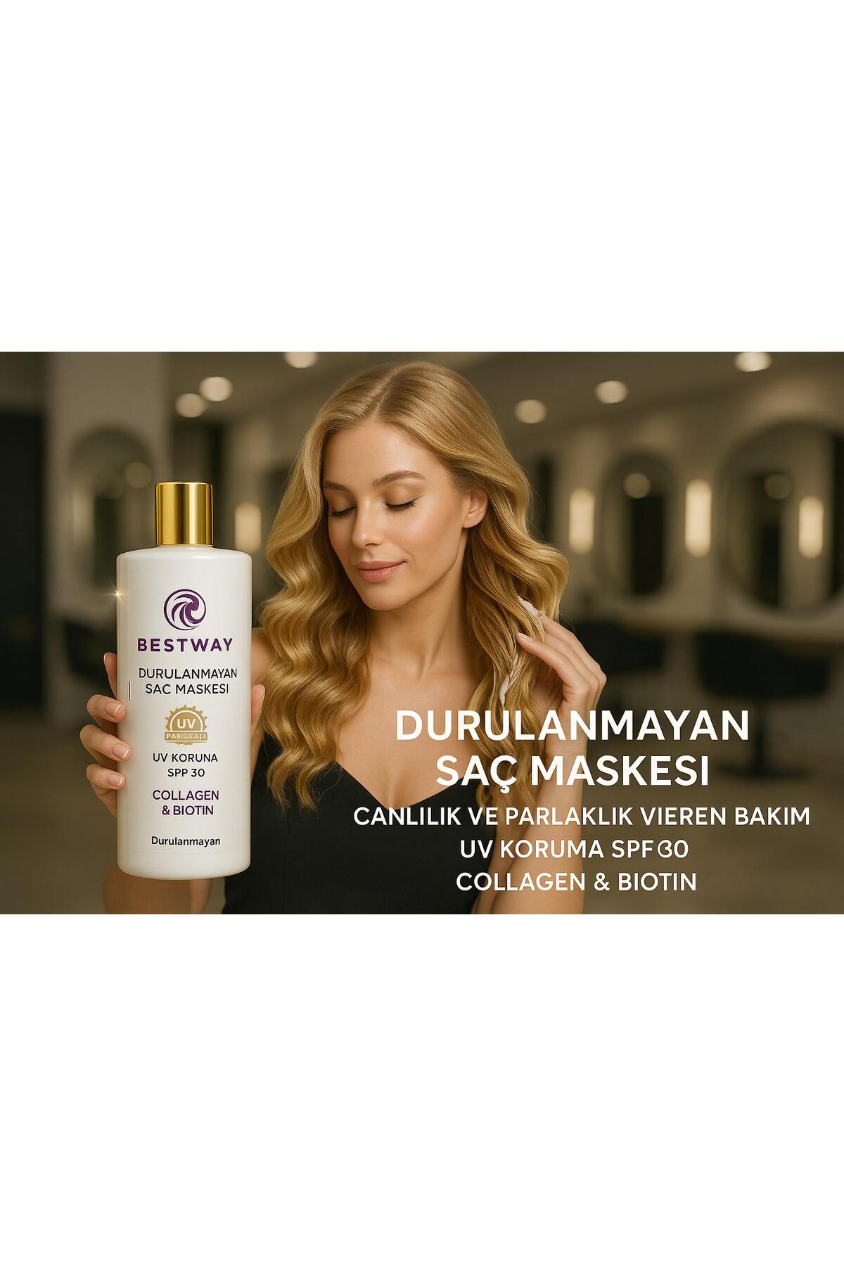 KOLAJEN VE BİOTİN DURULANMAYAN SAÇ MASKESİ — bw3 — تصویر 3 از 4