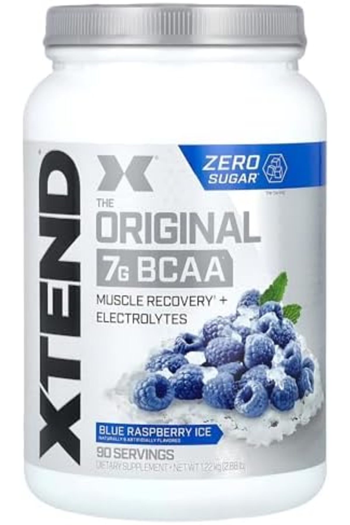 xtend-Original BCAA Powder Blue Raspberry Ice - ZERO CALORIE, ZERO CARB, ZERO SUGAR - Post Workout M 2