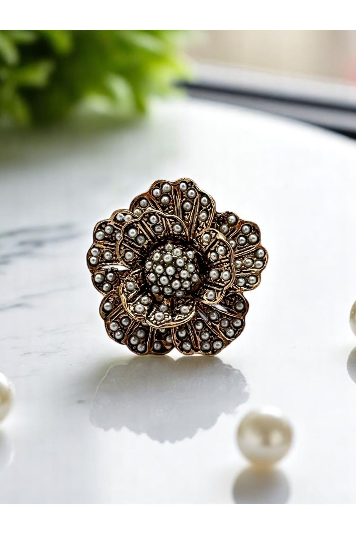 FUYA JEWELLERY ÇİÇEK BROŞ