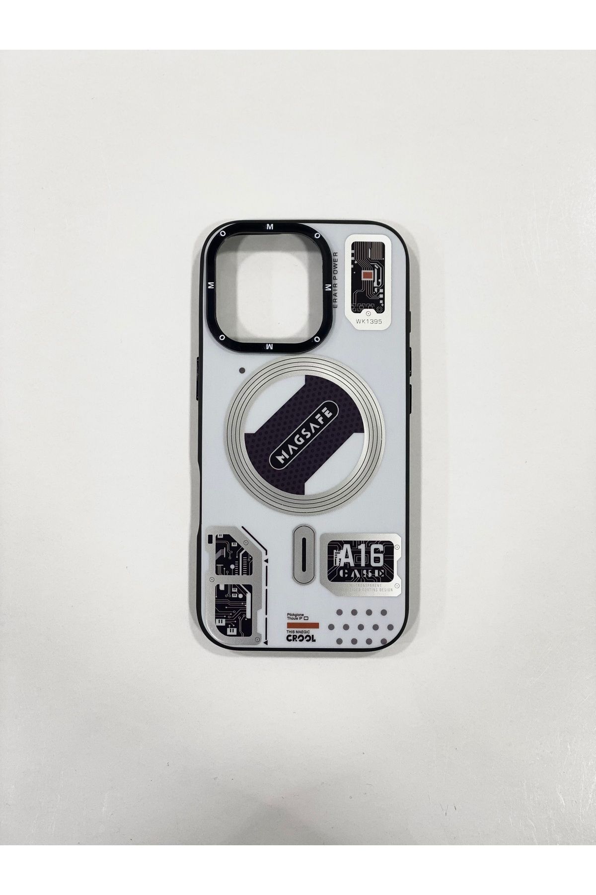 KLF iPhone 16 Pro MagSafe ŞARJ ÖZELLİKLİ DESENLİ KILIF ULTRA KORUMA