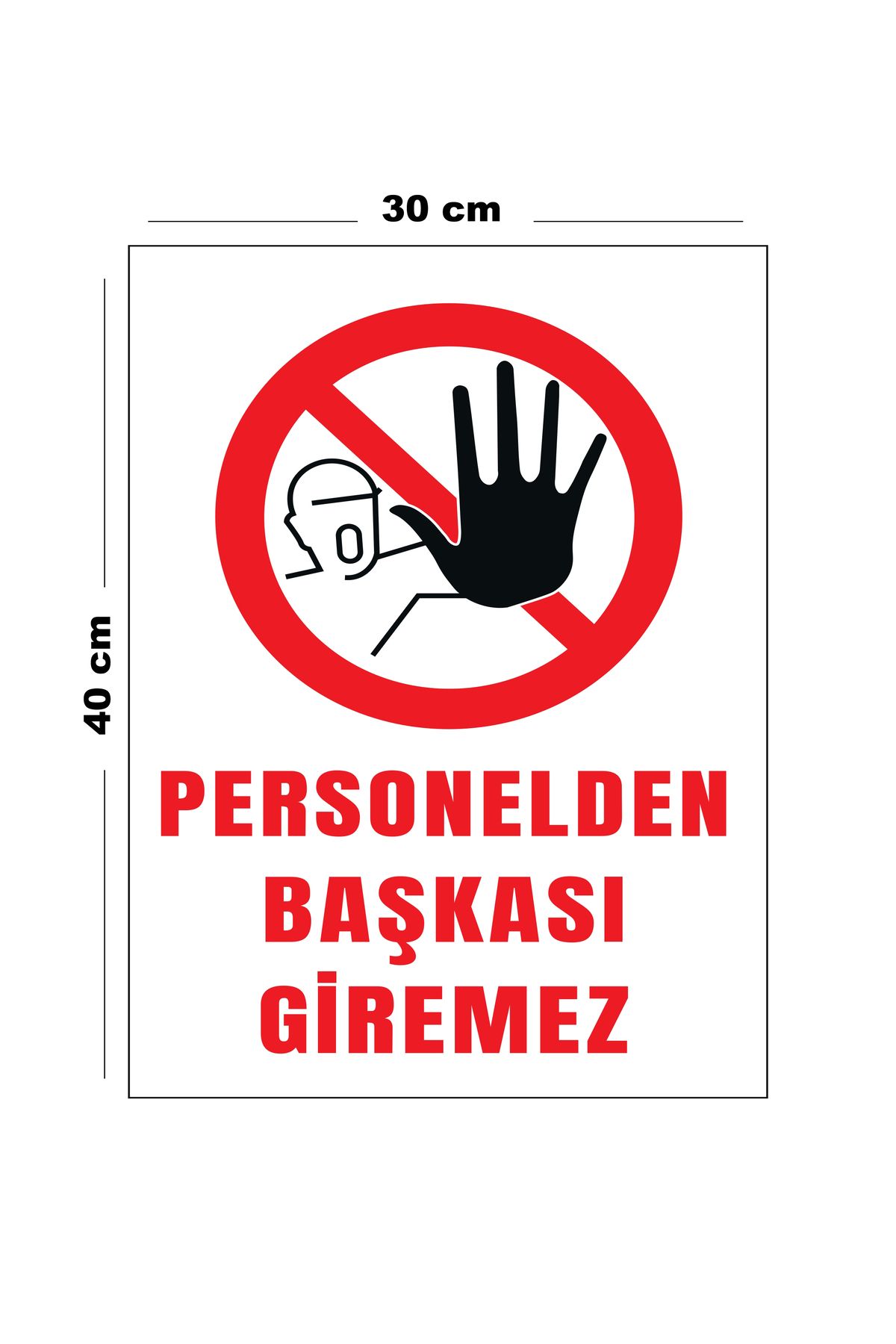 Lucena-Metal No One Else Can Enter 30 cm X 40 cm A3 Size Warning Sign Direction Sign 1