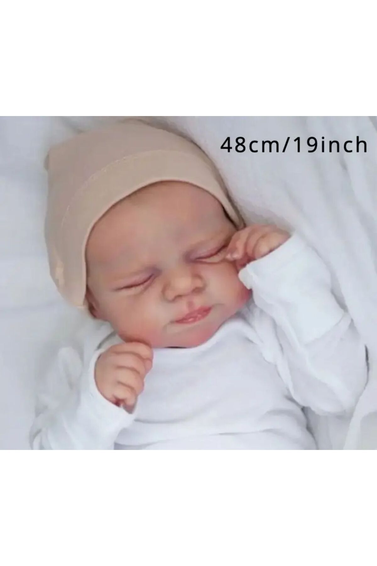Kayra 50 Cm Silikon Reborn Gerçekçi Vinil Bebek