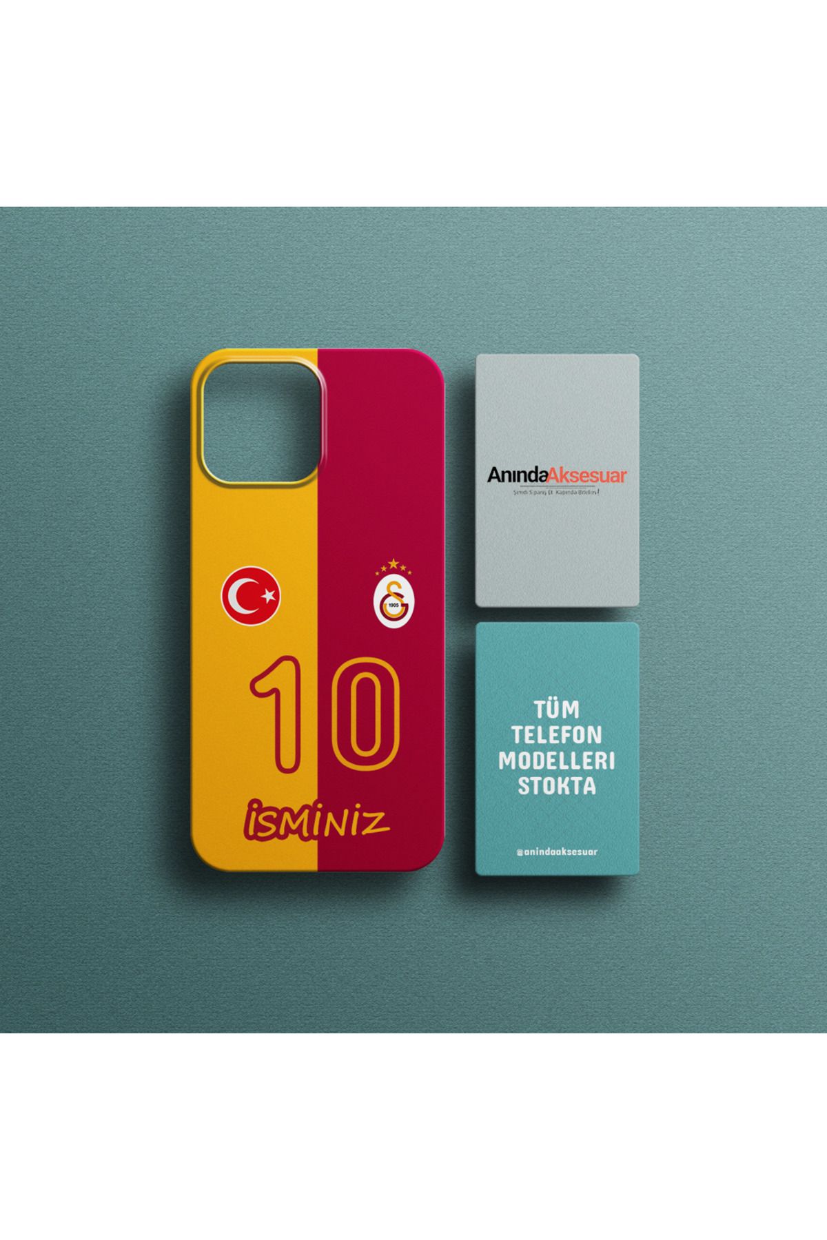 Web İşyerim iPhone 11 Pro Uyumlu Kişiye Özel İsimli Numaralı Galatasaray Telefon Kılıfı