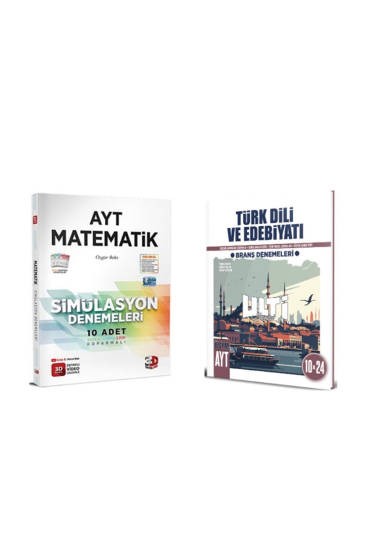 Yargı Yayınları 2025 3d ayt matematik deneme ve ulti ayt edebiyat deneme
