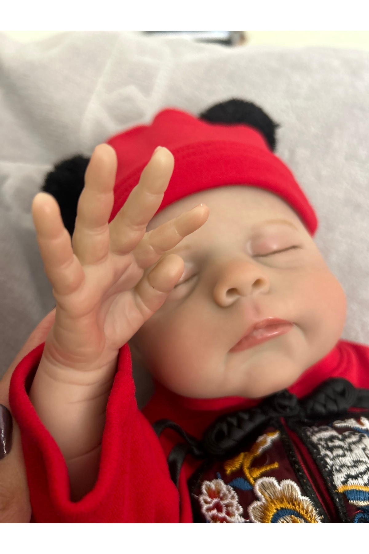 Night Studio Gerçekçi Reborn Bebek, 48 cm tüm vücut vinil silikon bebek