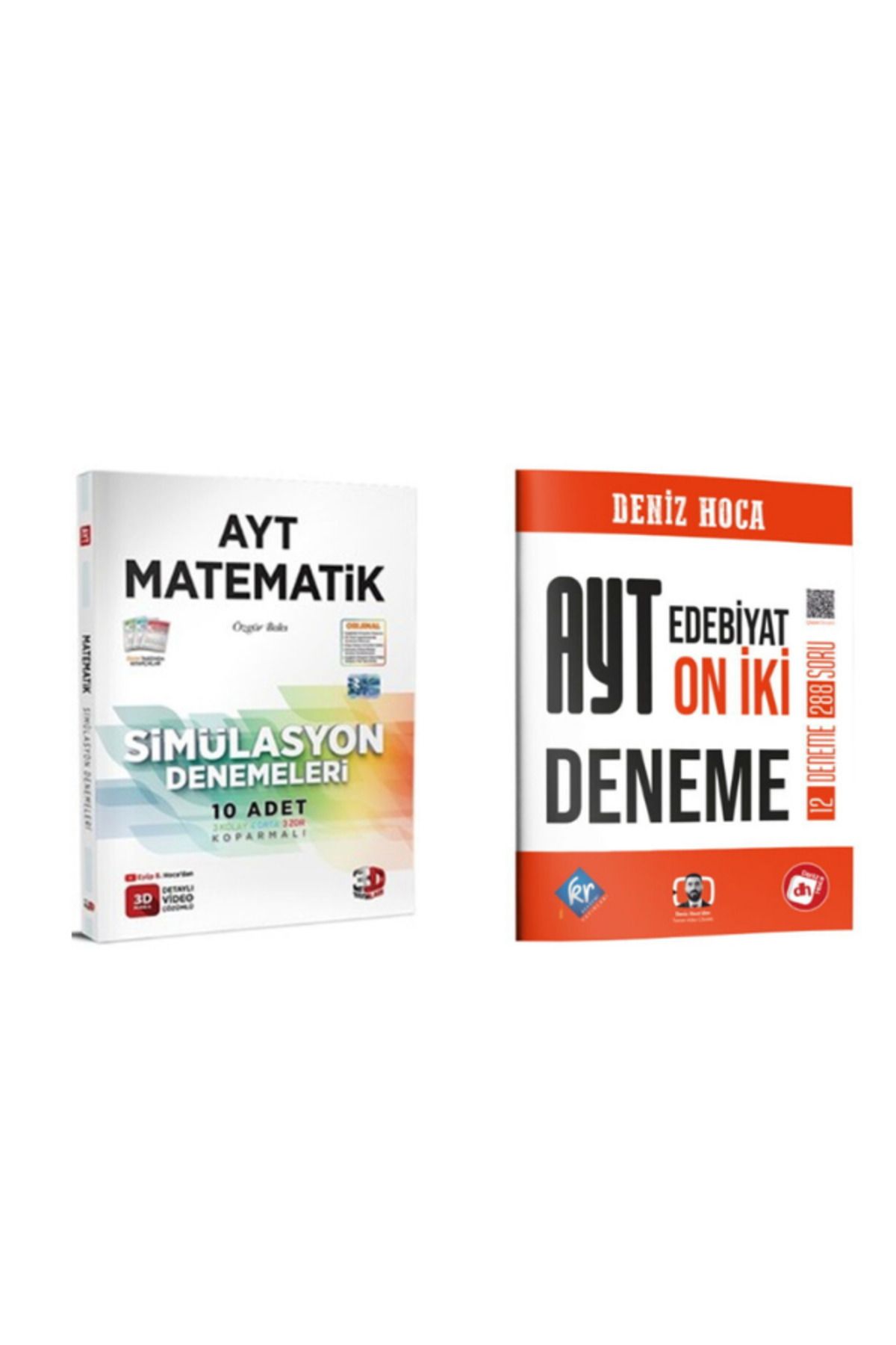 Yargı Yayınları 2025 3d ayt matematik deneme ve deniz hoca ayt edebiyat deneme