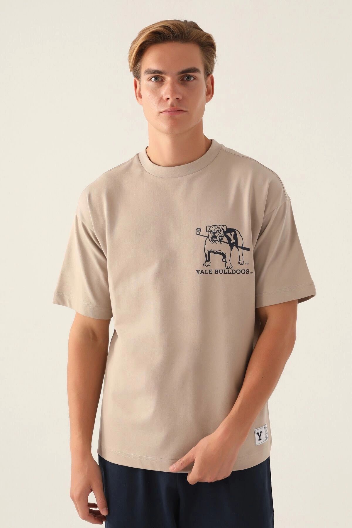 ☆YALE☆ 2 TONE ARCH TSHIRT CREAM YD01SS1011CR / YEM1SS306AC MUSINSA | YALE 2 TONE ARCH T-SHIRT CREAM