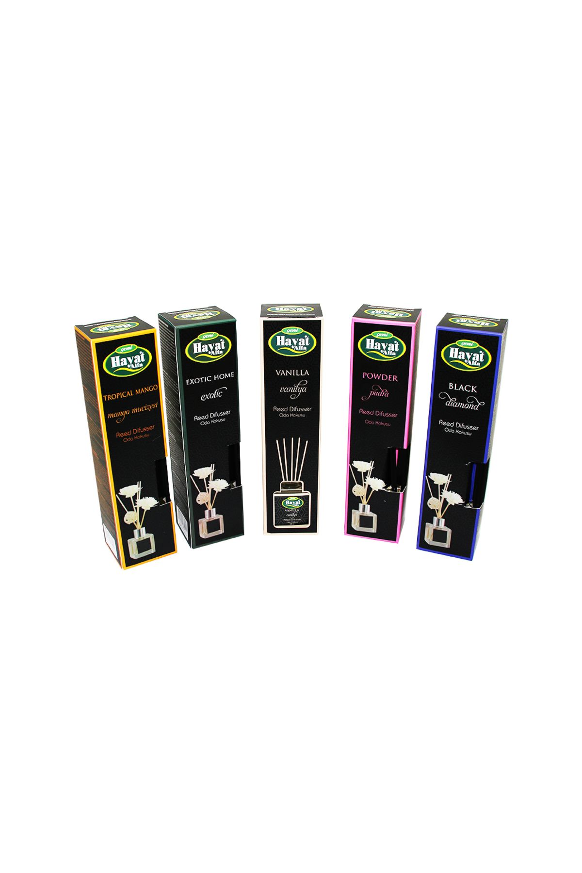 POEBGO FAMİLY'S HAYAT ALFA KARE 100ML BAMBU ÇUBUKLU MİX ORTAM ODA KOKUSU (5162)