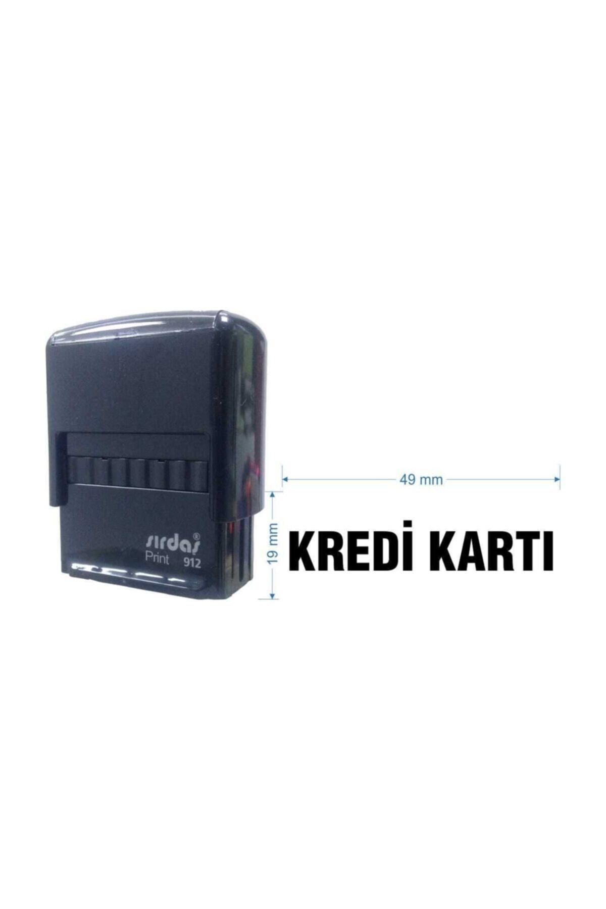 Sırdaş 912 Kaşe Siyah makine Siyah Keçe "KREDİ KARTI" yazısı ile