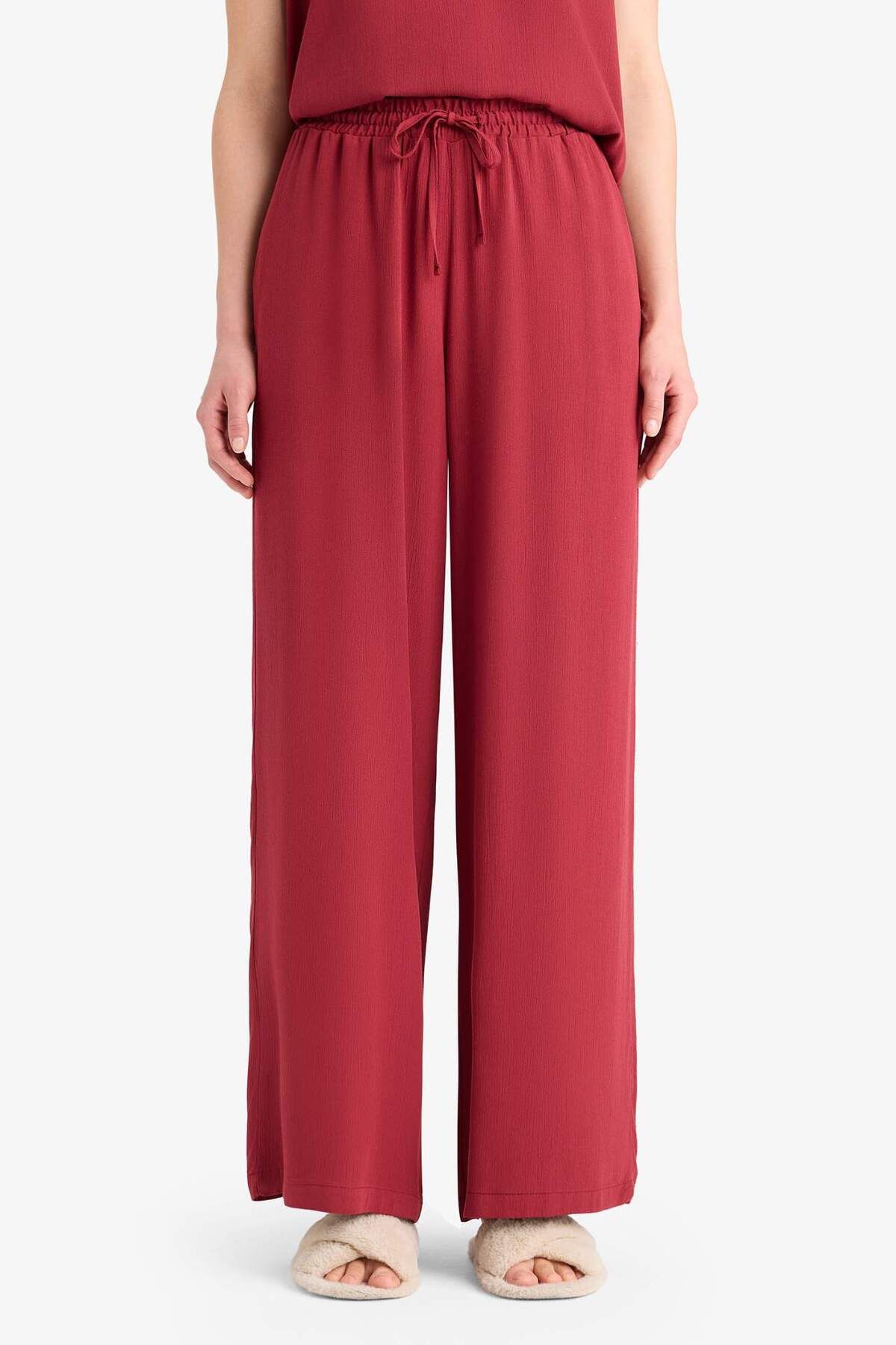 DeFacto Regular Fit Esnek Belli Bağcıklı Plaj Pantolonu-Fall in Love D9763AX25SM
