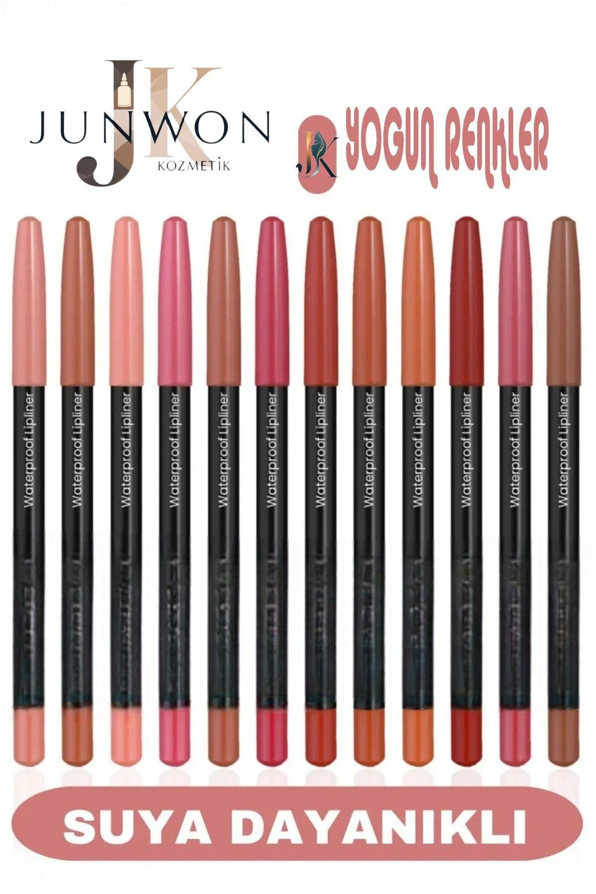 junwon 12'li Yağlı Dudak Kalemi Set