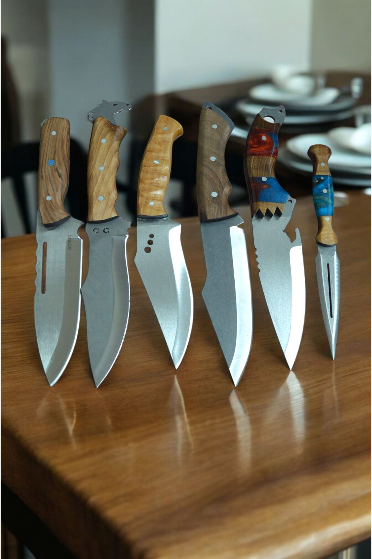 MERTCAN KNİFE 4lü 5li 6li 7li 8li outdoor av ve kamp bıçağı mutfak bıçağı çakı
