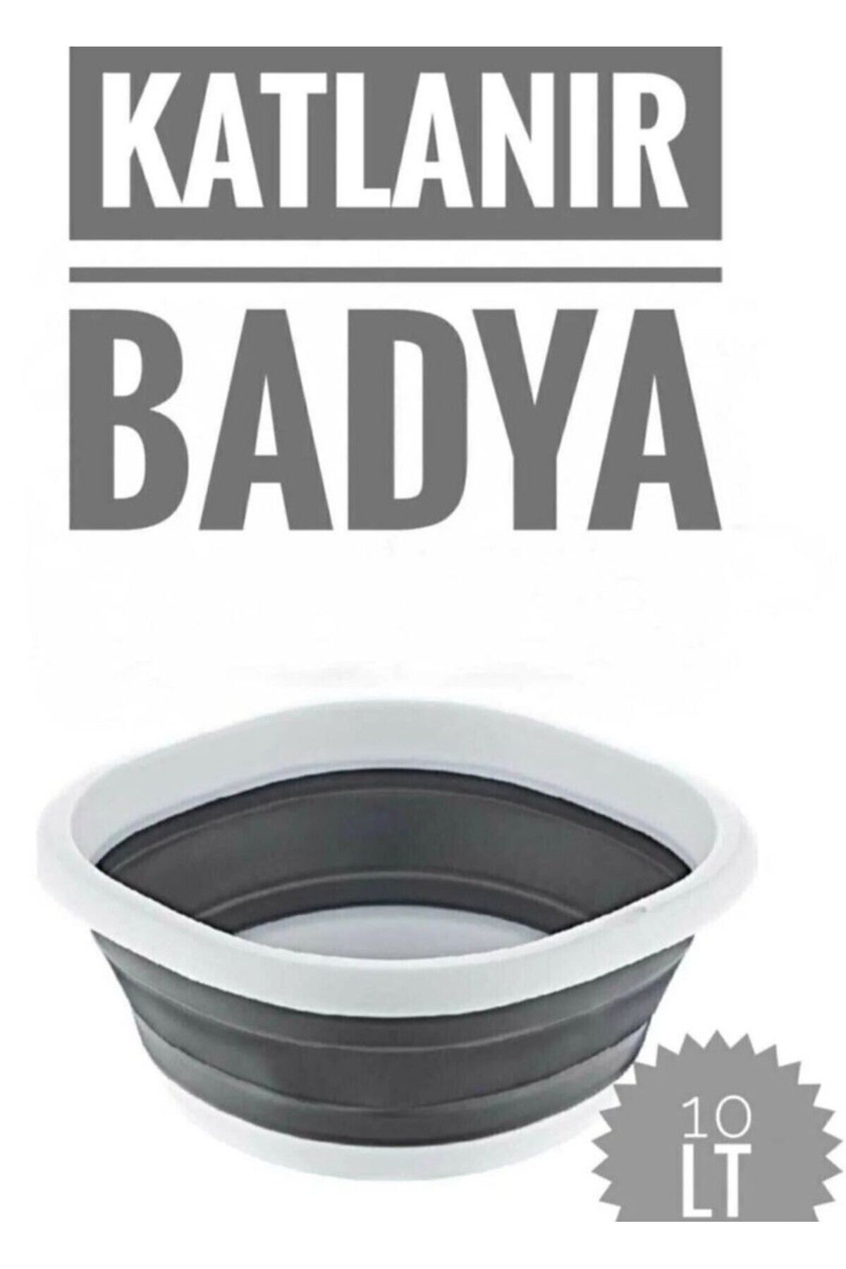 Jet's Home Badya Katlanır Sebze Badyası Silikon Badya Leğen Orta Boy No:3 10 Lt