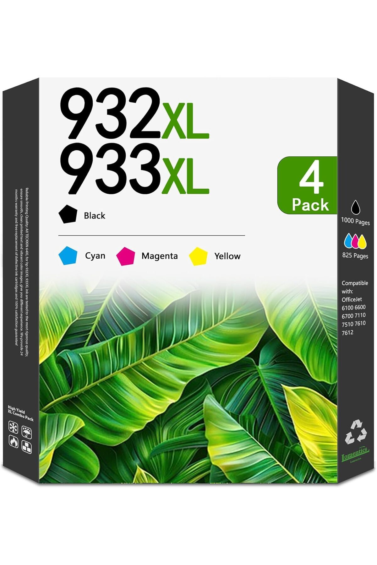 HP BEYAZ KUTU MUADİL 932XL 933XL Ink Cartridges Officejet 6100 6600 6700 7110 7610 7612 Printer