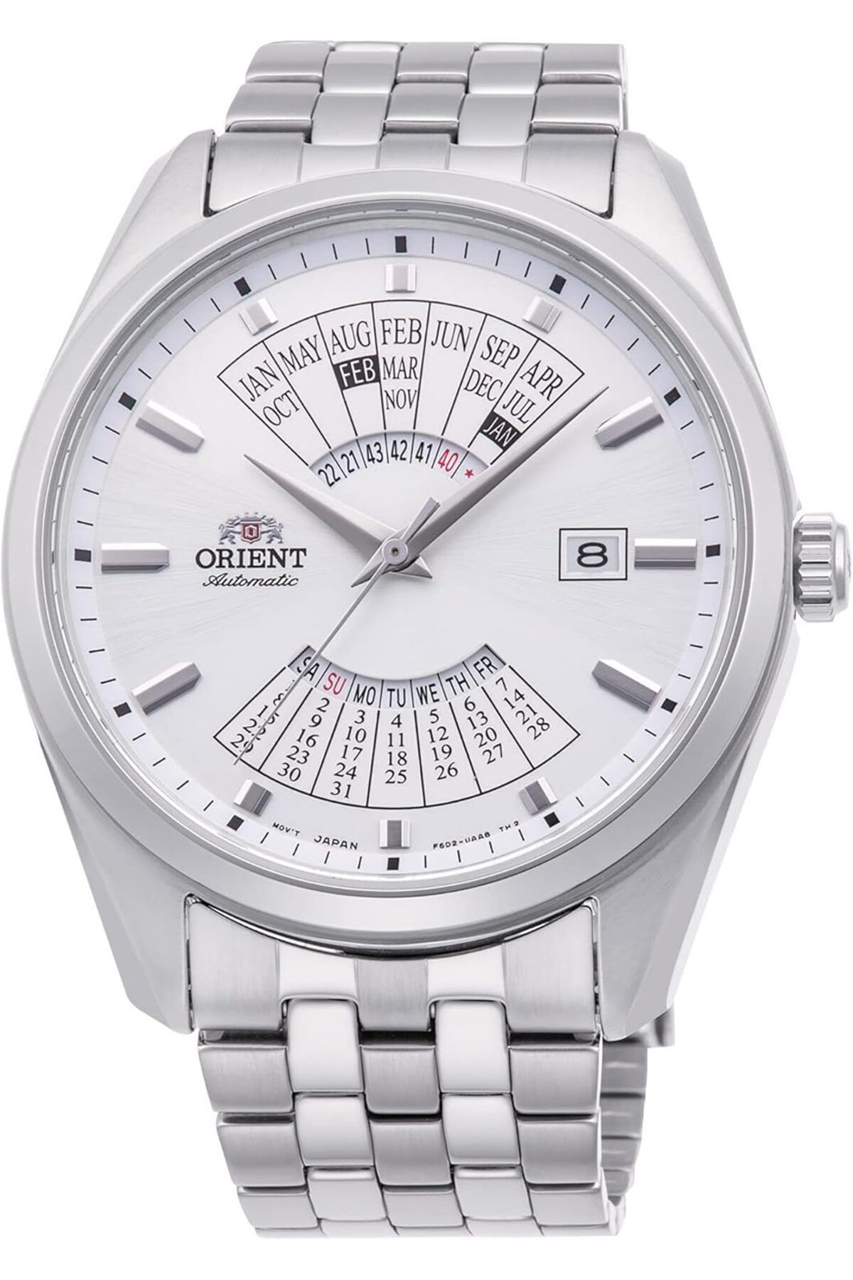 Orient-RA-BA0004S10B Multi-Year Calendar Analog Automatic Watch for Men, 43 mm Case Size, Silver 1