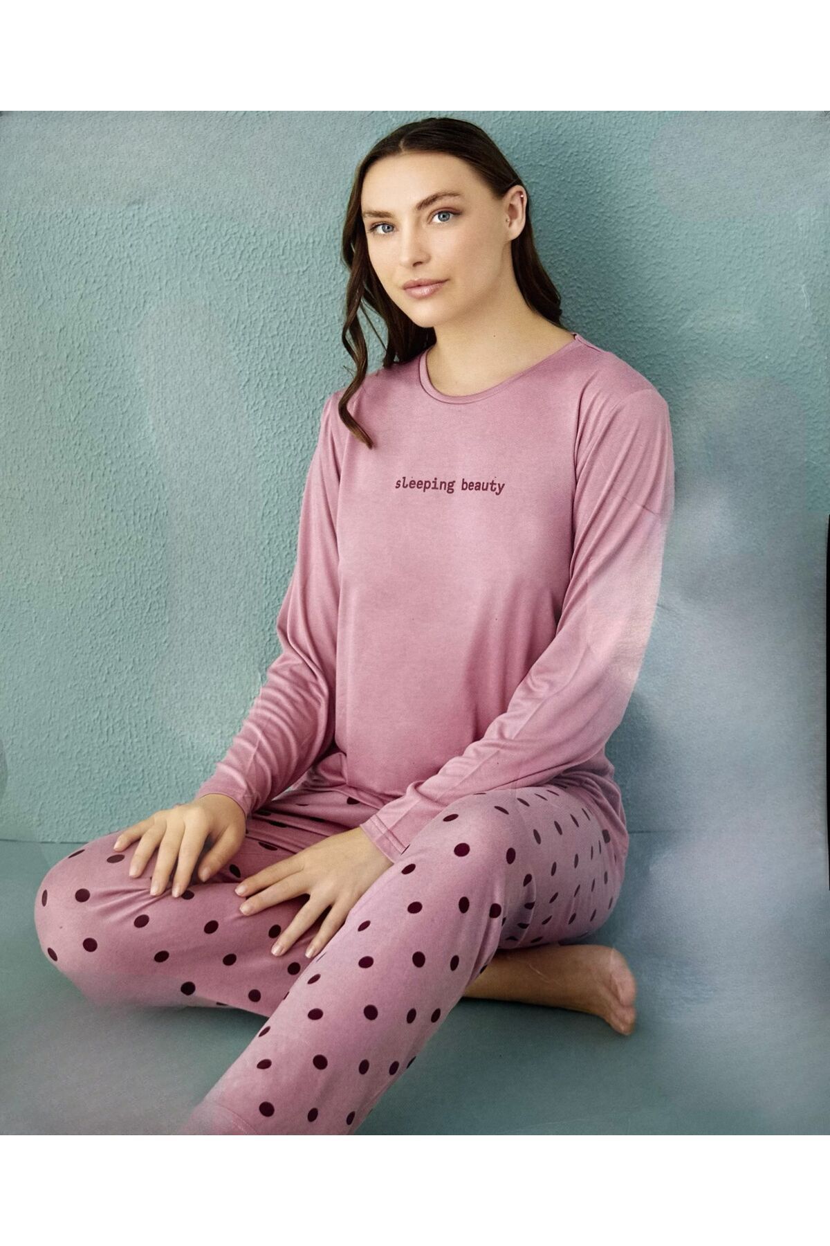 İpek Kadın Uzun Kol Pijama Takımı