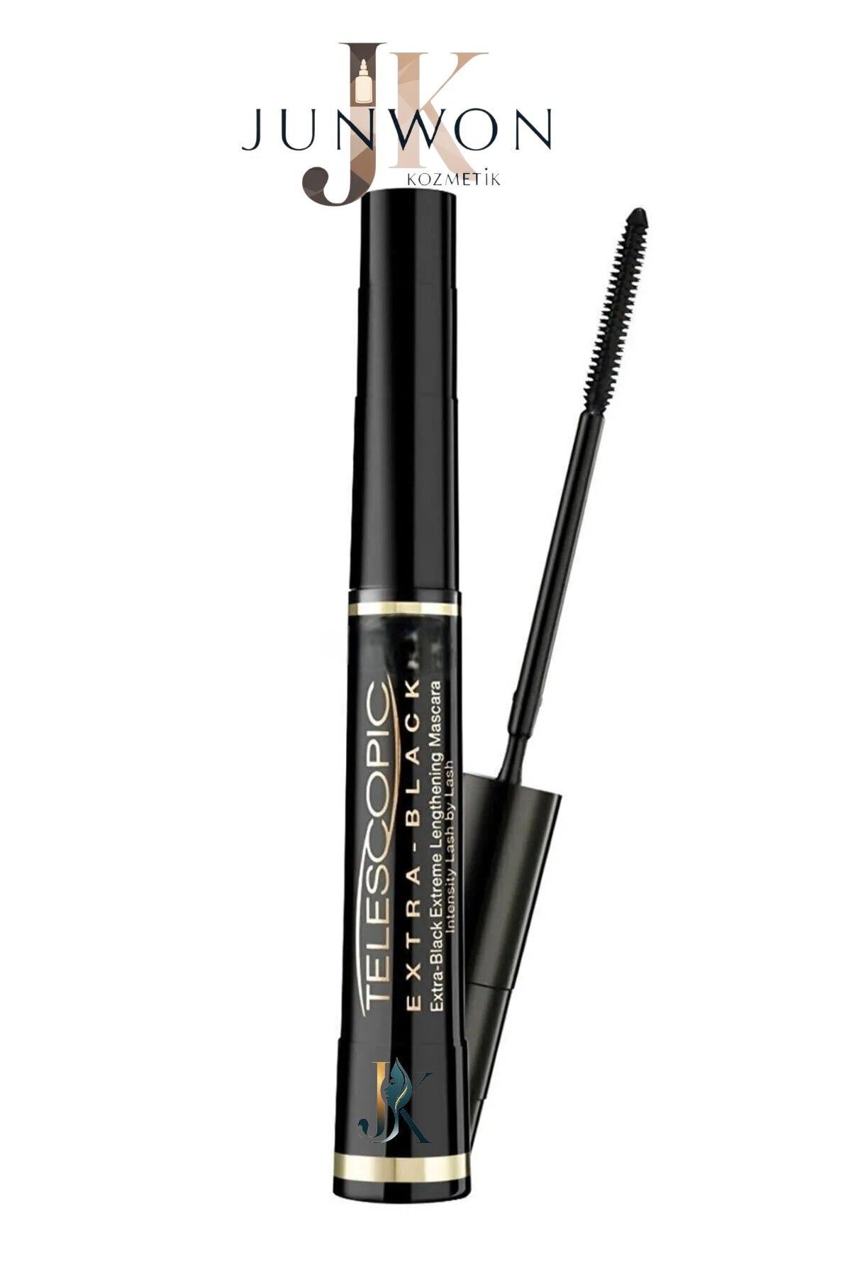 junwon Telescopic Carbon Extra Black Maskara - Siyah