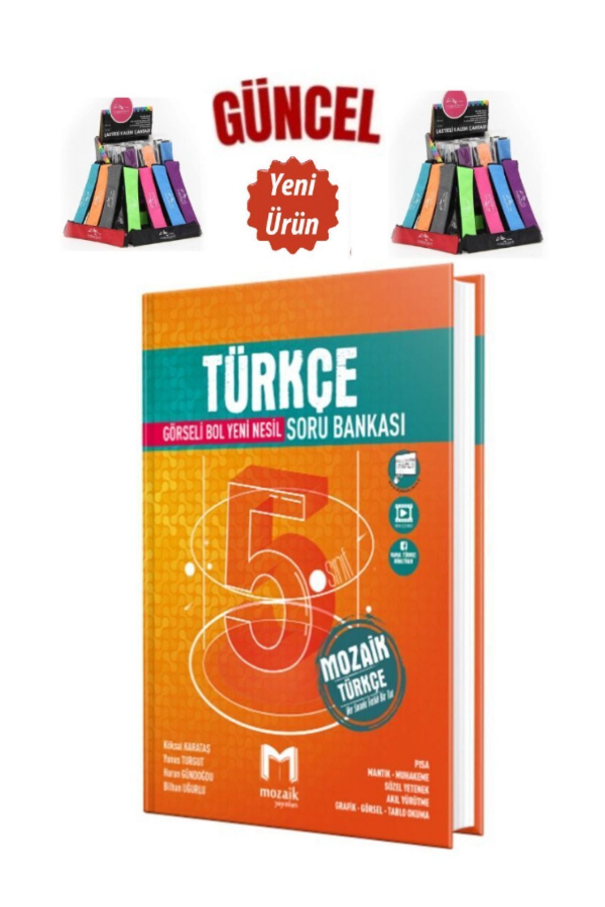 Marsis Yayınları Mozaik 5.Sınıf Çözülebilir Yeni Nesil Türkçe Soru Bankası+Cambridge Kalemlik