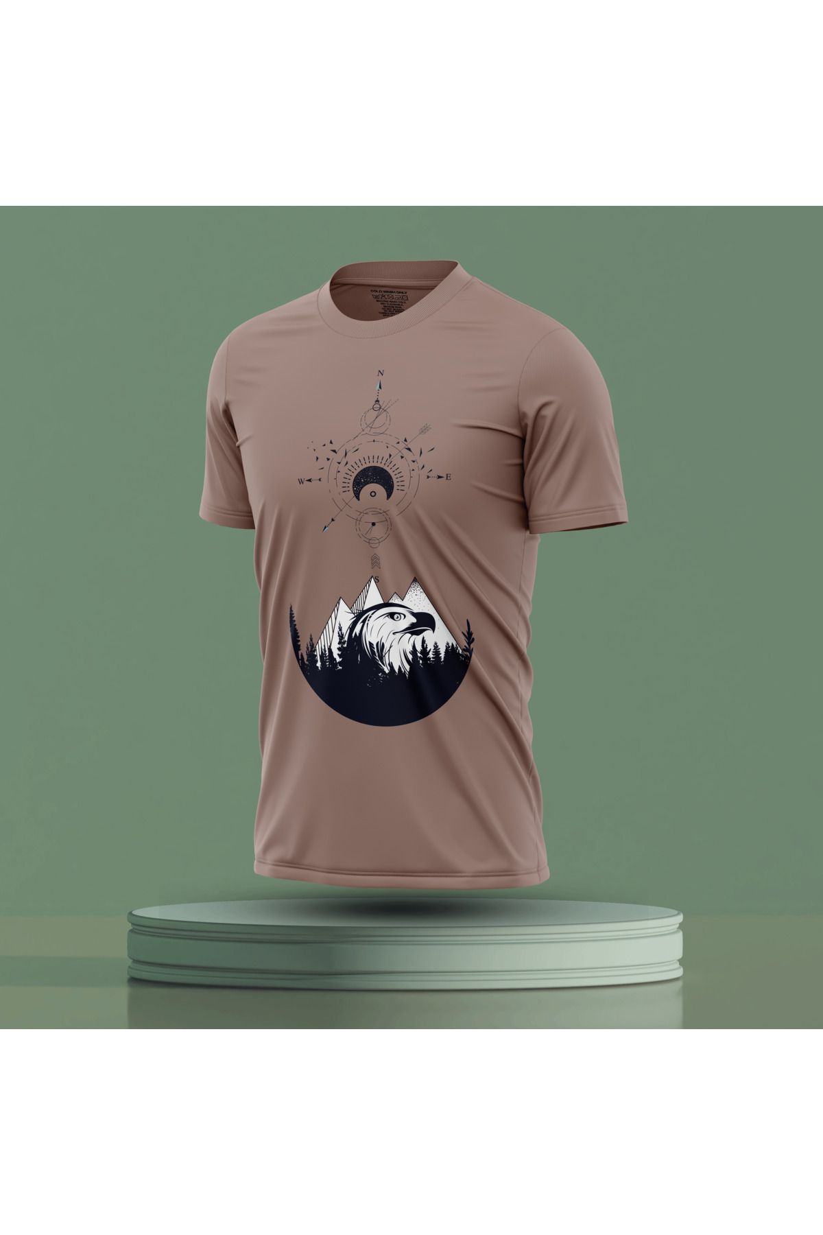 Bulvar Lee Erkek Sıfır Yaka Baskılı Yazlık T-Shirt