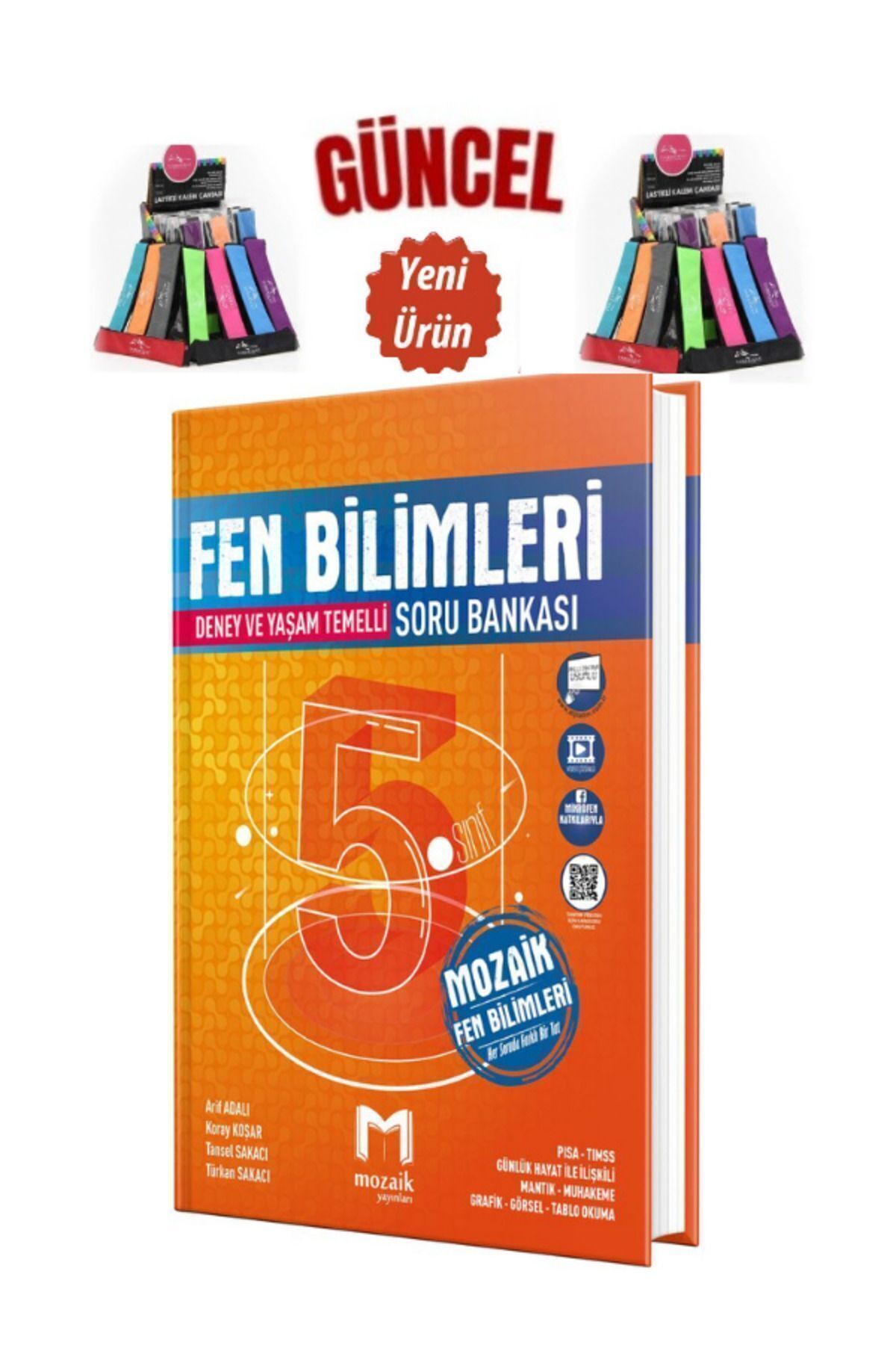 Marsis Yayınları Mozaik 5.Sınıf Çözülebilir Yeni Nesil Fen Bilimleri Soru Bankası+Cambridge Kalemlik