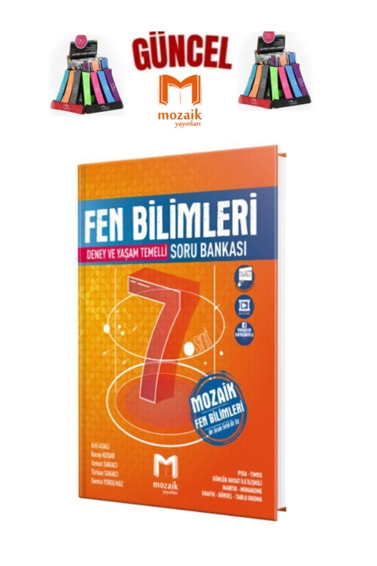 Marsis Yayınları Mozaik 7.Sınıf Fen Bilimleri Video Çözümlü Soru Bankası Seti+Kalemlik