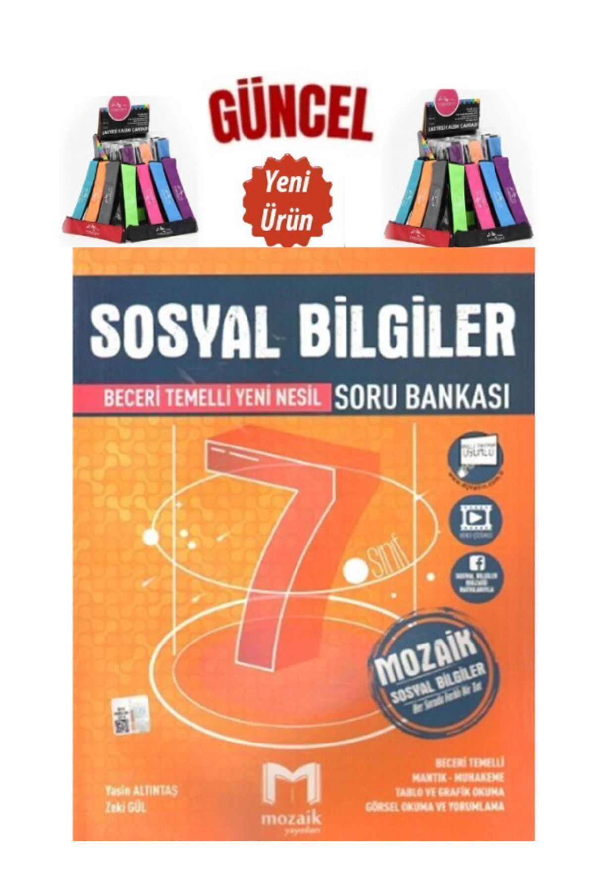Marsis Yayınları Mozaik 7.Sınıf Çözülebilir Yeni Nesil Sosyal Bilgiler Soru Bankası+Cambridge Kalemlik