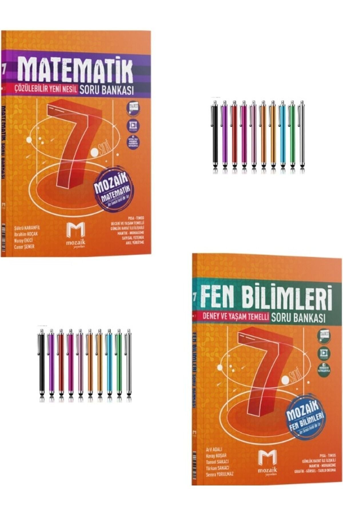 Marsis Yayınları Mozaik 7.Sınıf Matematik-Fen Bilimleri Soru Bankası Seti+Dokunmatik Kalem