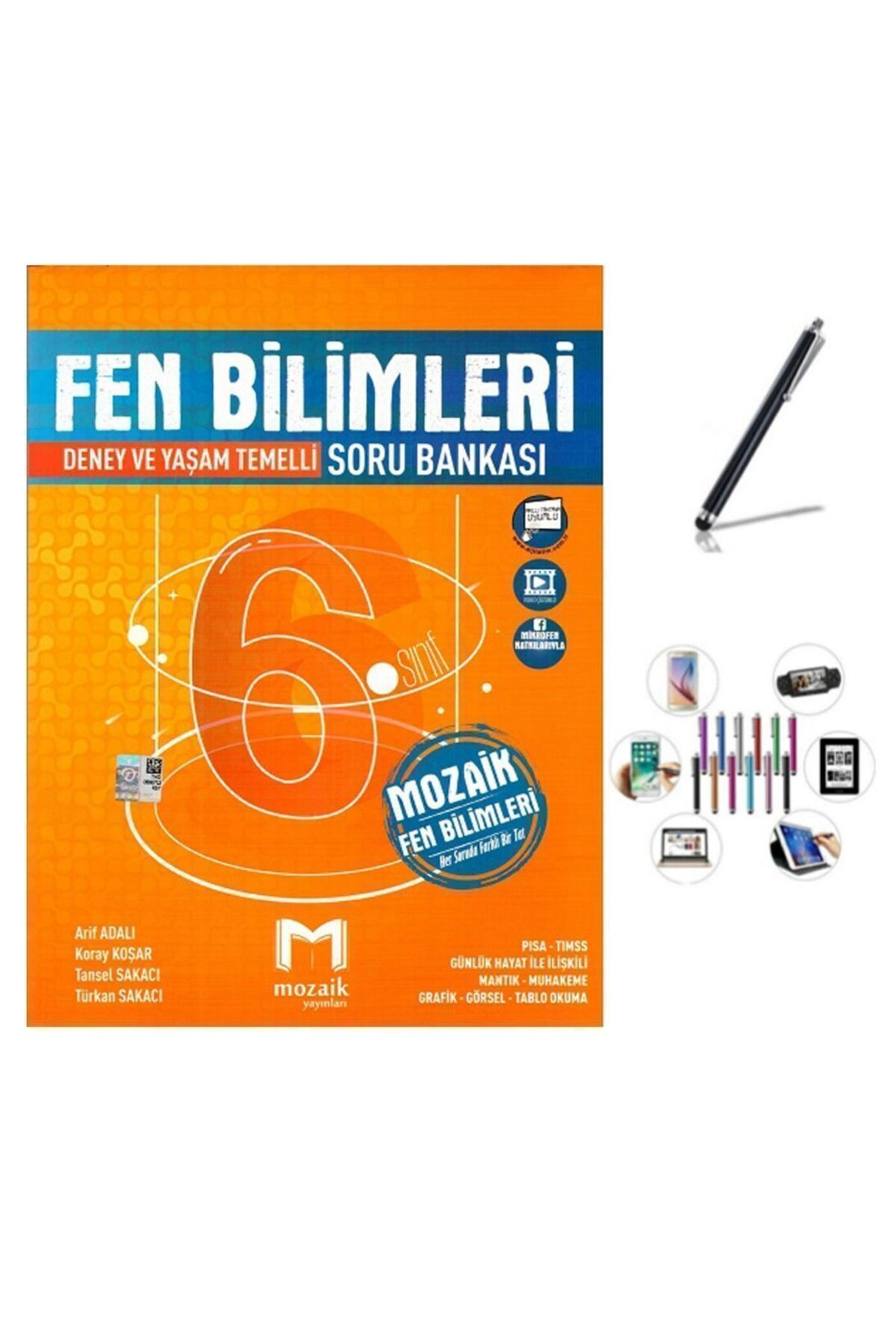 Marsis Yayınları Mozaik 6. Sınıf Fen Bilimleri Soru Bankası Güncel+Dokunmatik Kalem