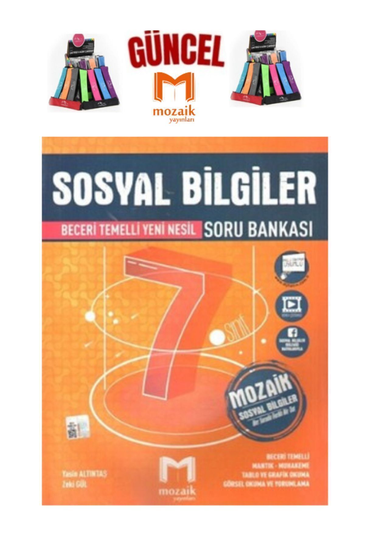 Marsis Yayınları Mozaik 7.Sınıf Sosyal Bilgiler Video Çözümlü Soru Bankası Seti+Kalemlik