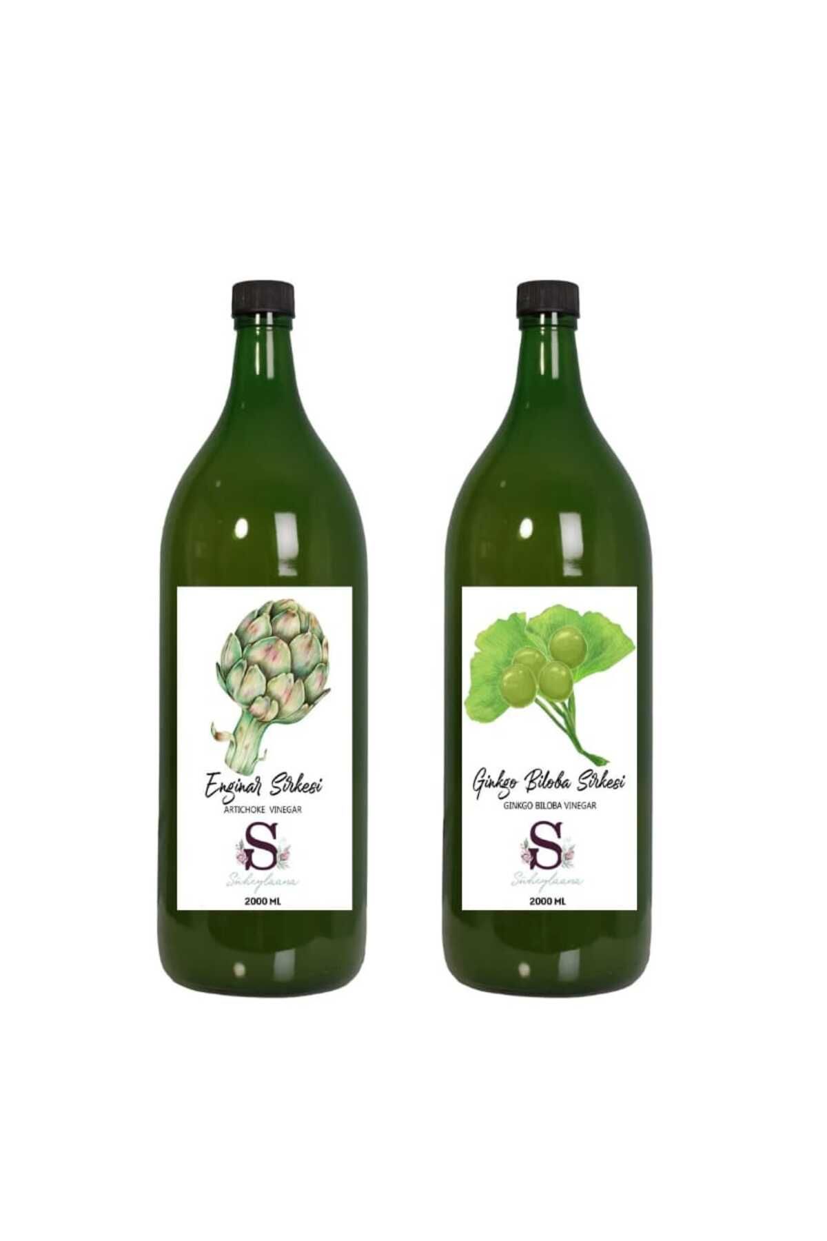 Süheylaana Doğal Enginar Sirkesi 2000 Ml - Doğal Ginkgo Biloba Sirkesi 2000 Ml