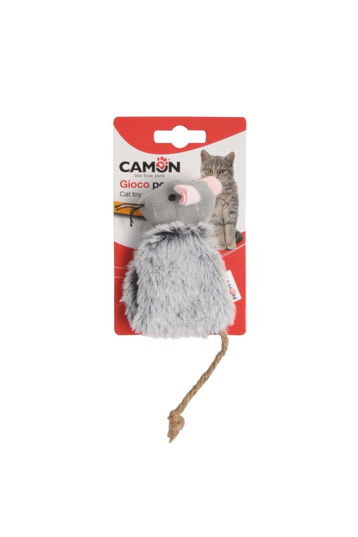 Camon Catnip Konulabilen Fare Şeklinde Oyuncak 10cm