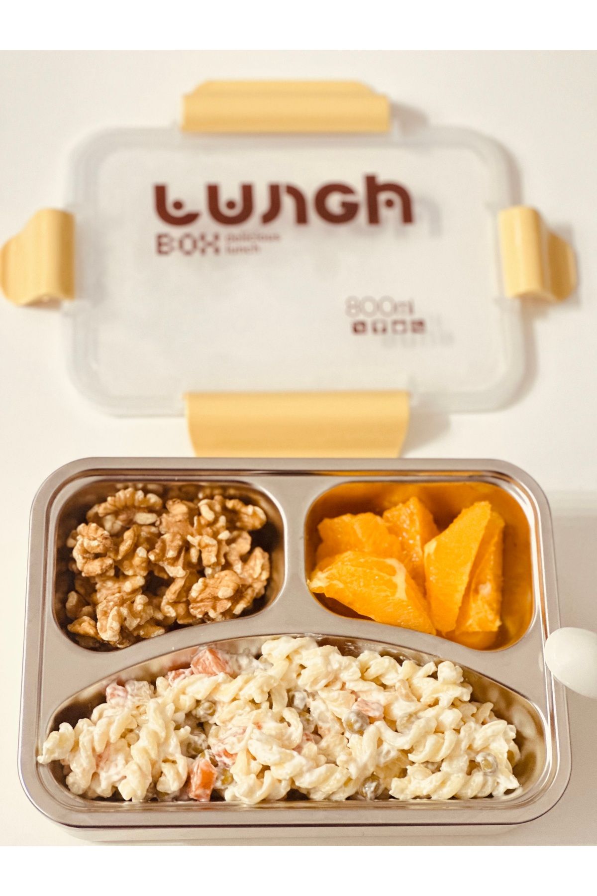 Kayra Stone-Food Transport Storage Container with 3 Compartments(Shipping Is Provided as Mixed) 3
