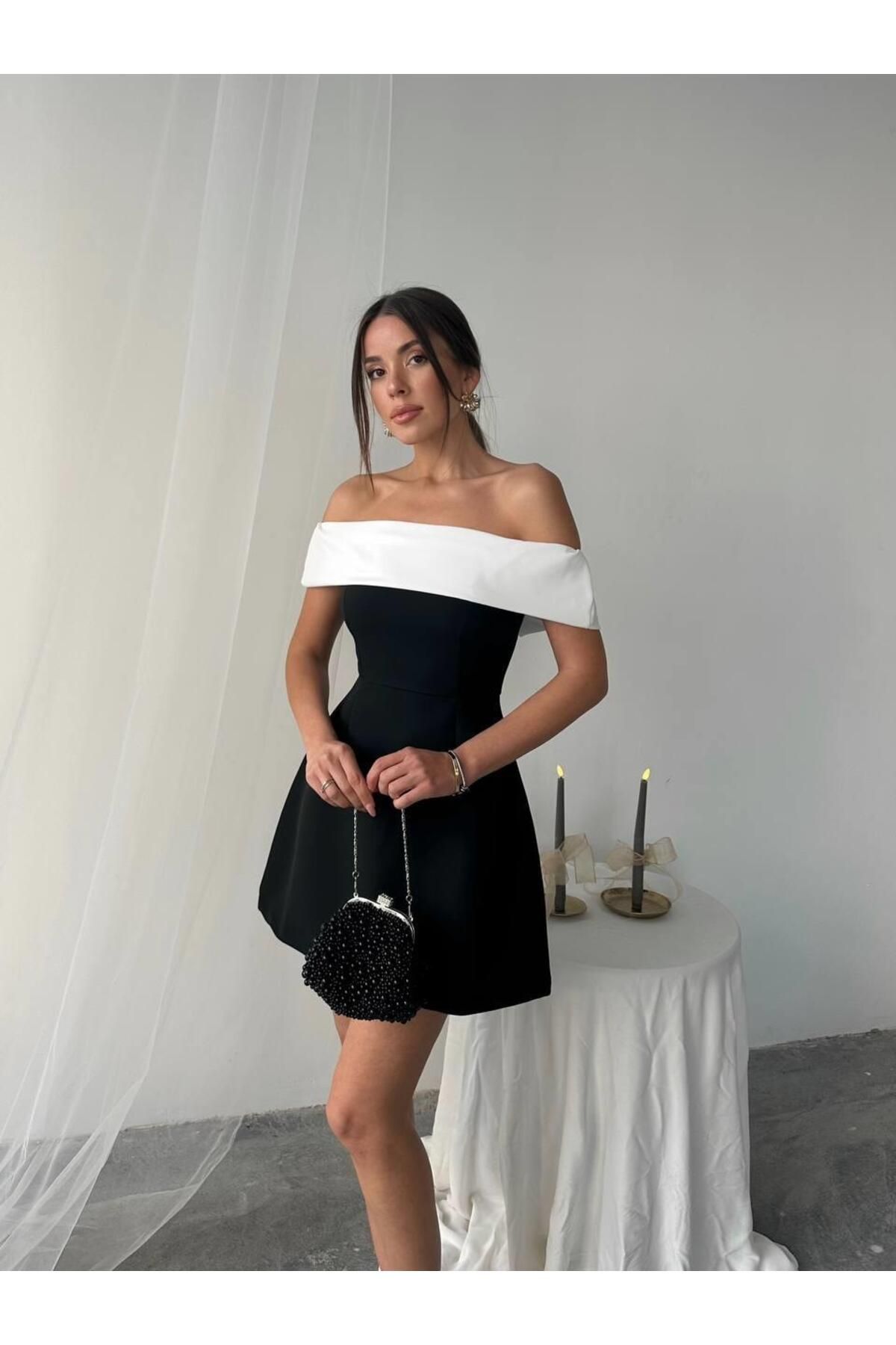 conconmoda Lily Madonna Yaka Mini Elbise