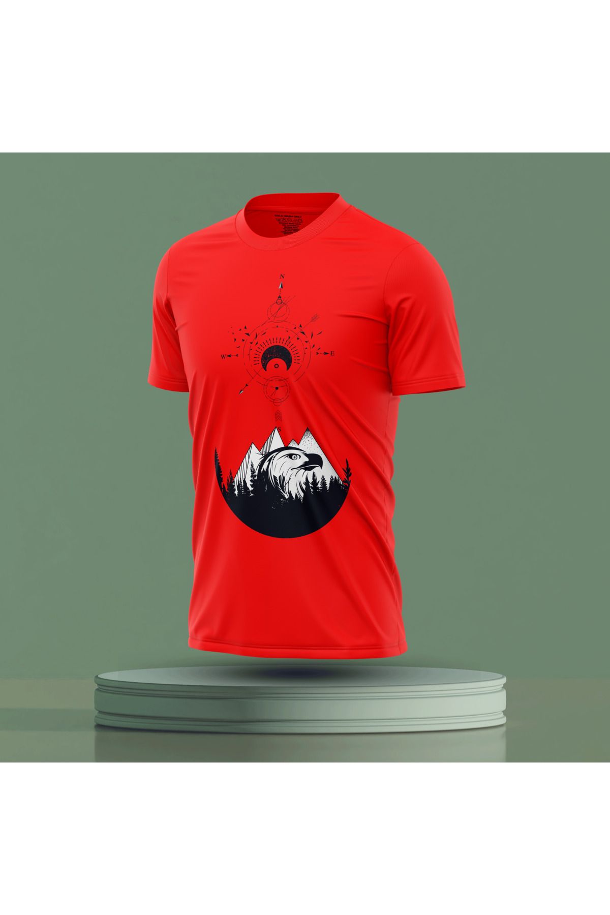 Bulvar Lee Erkek Sıfır Yaka Baskılı Yazlık T-Shirt