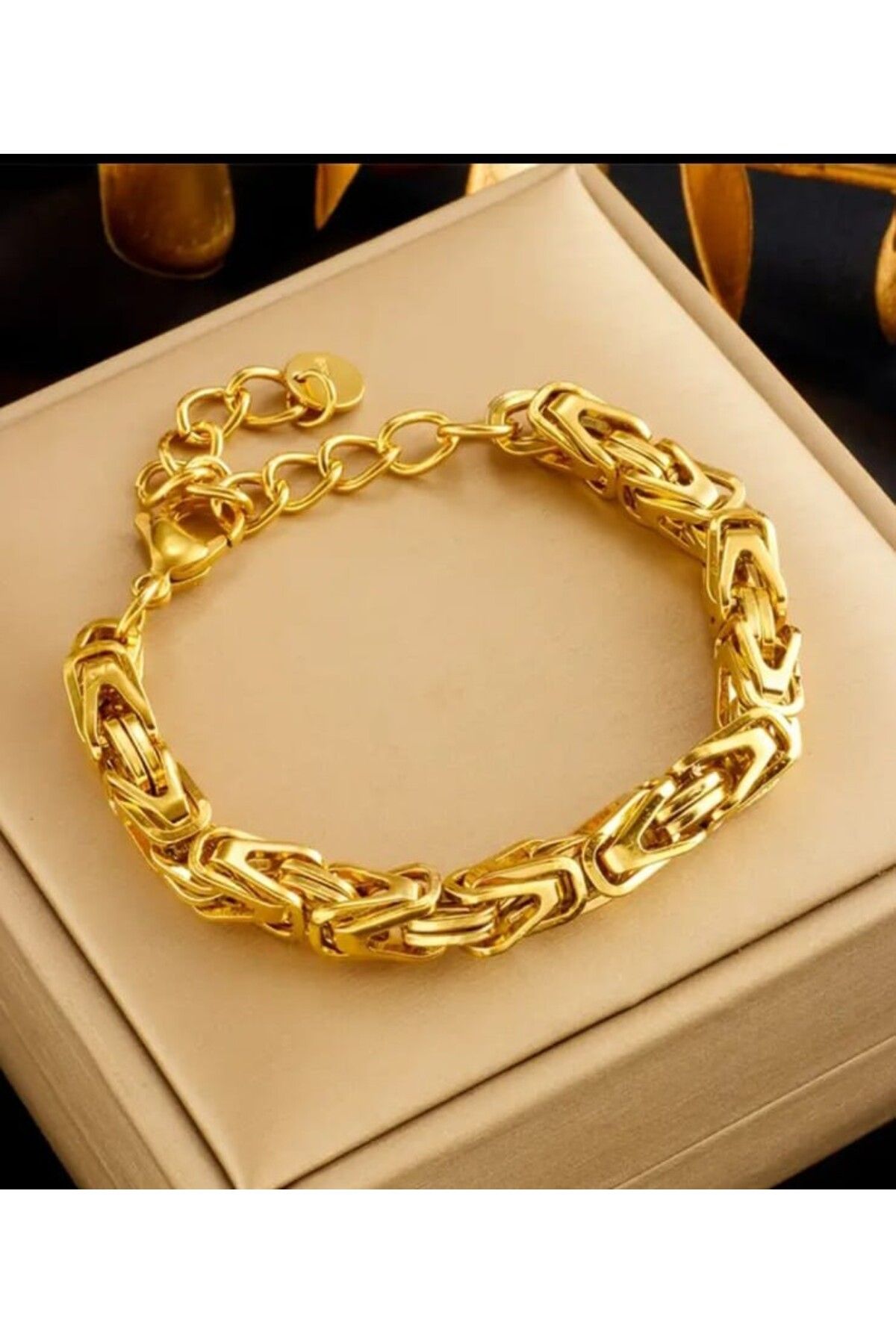 elyius 1 ADET KLASİK MODA PASLANMAZ ÇELİK BİLEKLİK