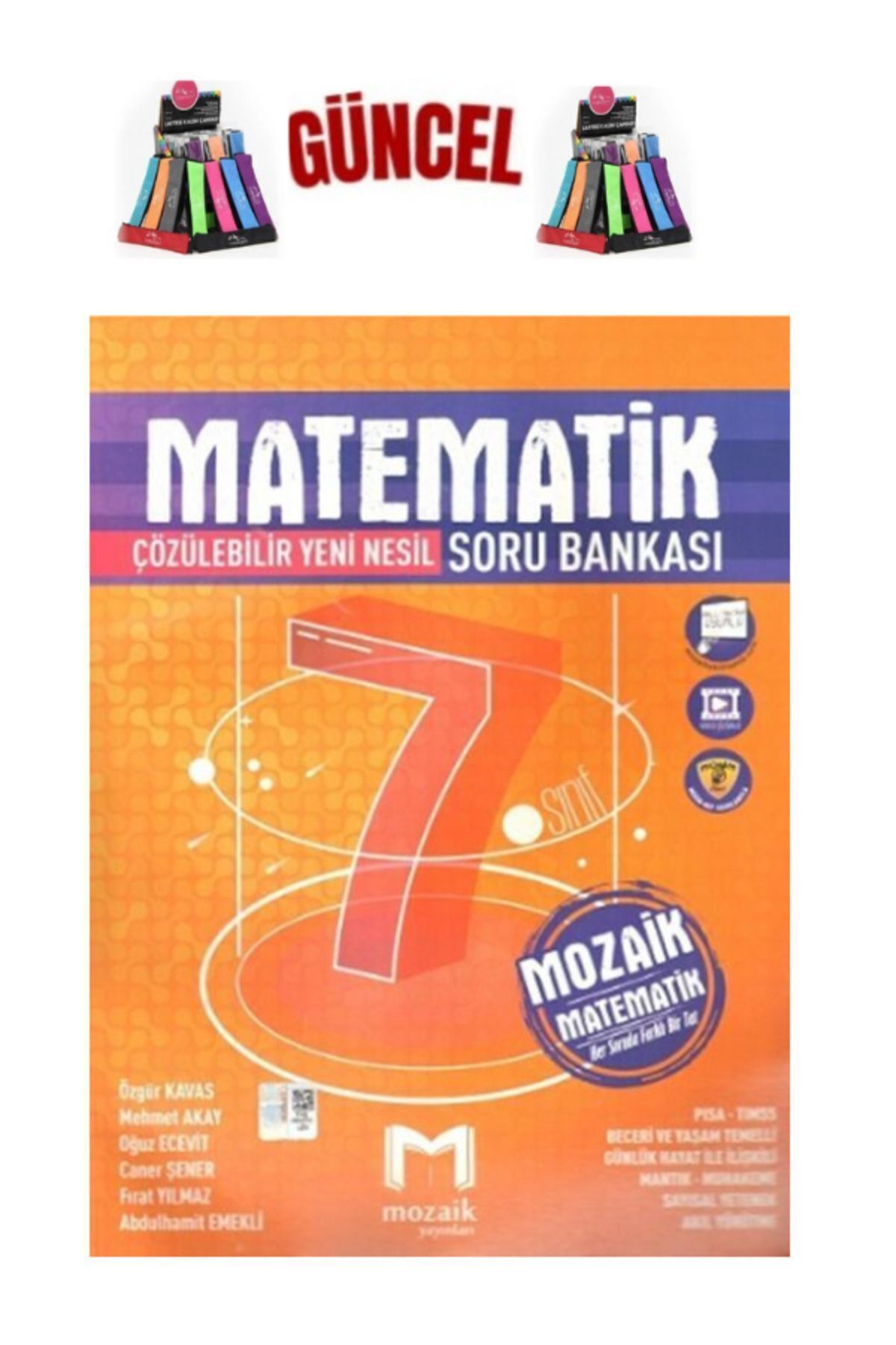Marsis Yayınları Mozaik 7.Sınıf Matematik Video Çözümlü Soru Bankası Seti+Kalemlik