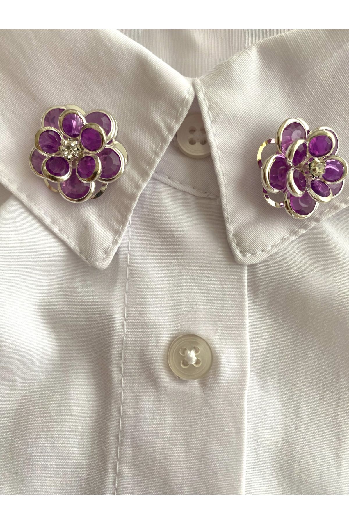 ELLE BROŞ Çiçek charm broş( 2.5 cm’dir-Her sipariş 2 adettir )